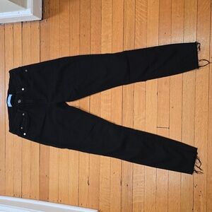 7 For All Mankind, b(air) Denim, Skinny Jeans, Black, EUC, Women's 26